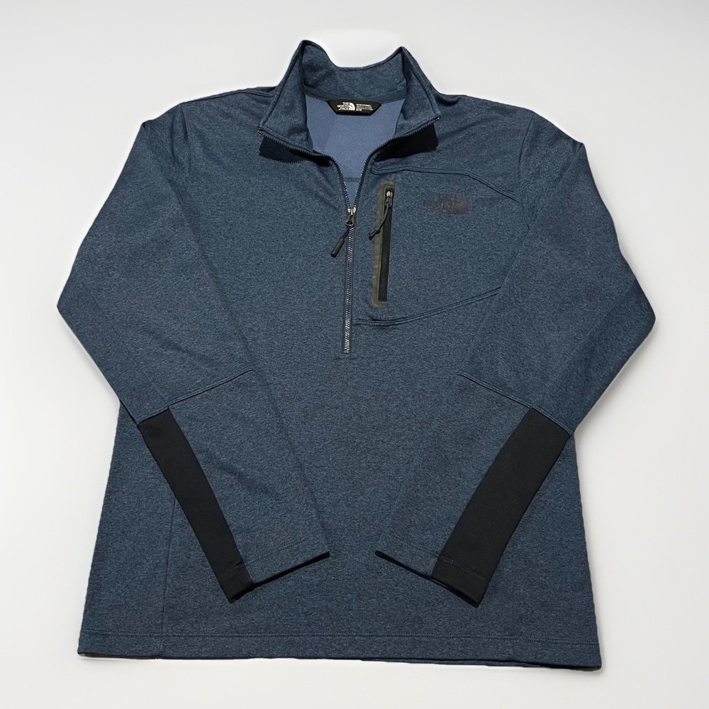 The North Face Mens Navy Blue Canyonlands 1/2-Zip Pullover Sweatshirt Base M